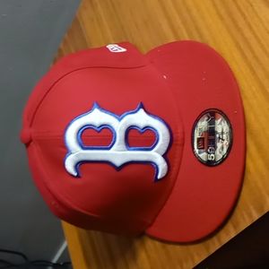 New era Red sox hat...7 3/8 red white and royal blue
